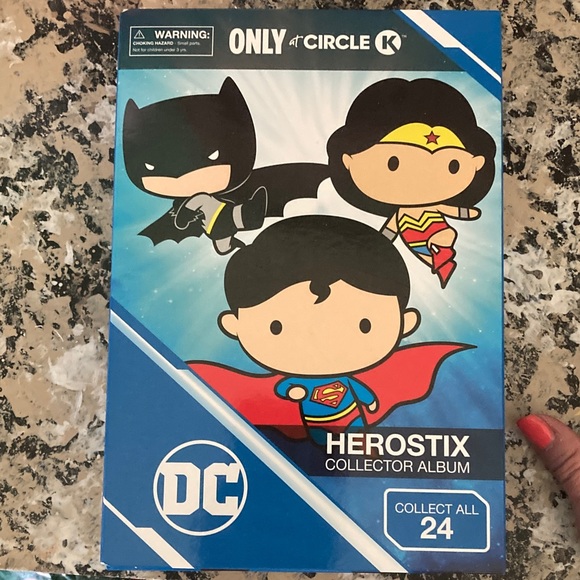 DC&Warner Bros Herostix Collector Album only sold @Circle K.Has all characters. - Picture 1 of 5